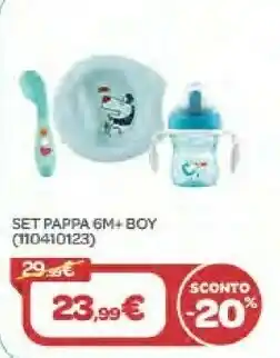 Bimbo Store Chicco Set Pappa 6m+ Boy offerta