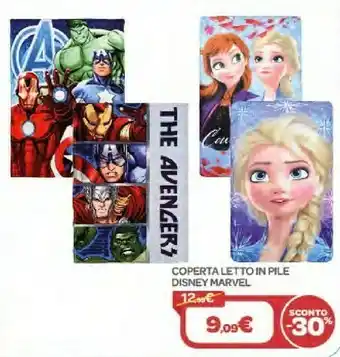 Bimbo Store Disney Coperta Letto In Pile Marvel offerta