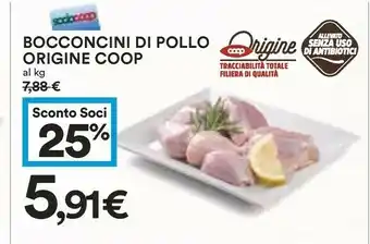 Coop Coop Bocconcini Di Pollo Origine offerta