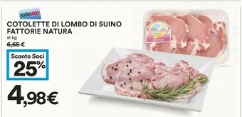 Coop Fattorie Natura Cotolette Di Lombo Di Suino offerta