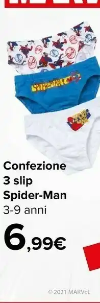 Marvel Confezione 3 Slip Spider - Man