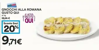 Coop Gusto Qui Gnocchi Alla Romana offerta