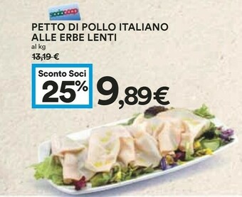 Coop Lenti Petto Di Pollo Italiano Alle Erbe offerta