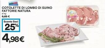 Coop Fattorie Natura Cotolette Di Lombo Di Suino offerta