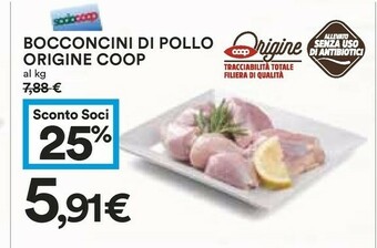 Coop Coop Bocconcini Di Pollo Origine offerta