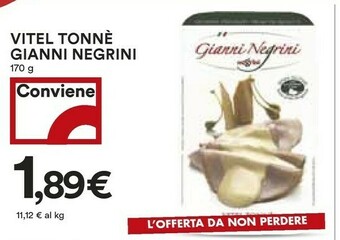 Coop Gianni Negrini - Vitel Tonnè 170 g(ml) offerta