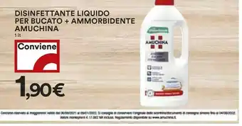 Coop Amuchina Disinfettante Liquido Per Bucato + Ammorbidente offerta