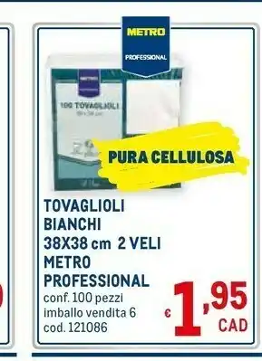 Metro Metro Tovaglioli Bianchi offerta