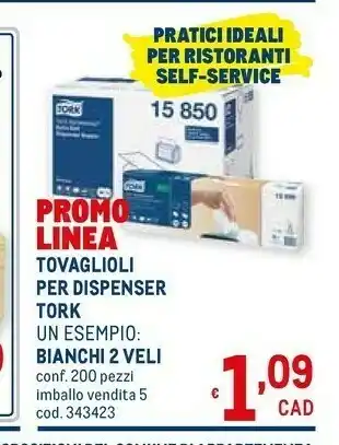 Metro Tork Tovaglioli Per Dispense offerta