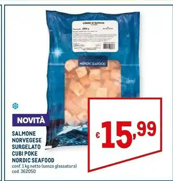 Metro Nordic Seafood Salmone Norvegese Surgelato offerta