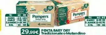 Bimbo Store Pampers Penta Baby Dry Tradizionale/ Mutandino offerta