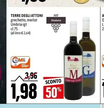 Emi Supermercati Terre Degli Attoni Grechetto offerta