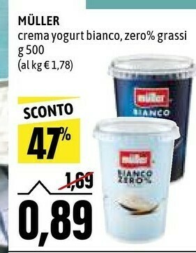 Emi Supermercati Muller Crema Di Yogurt Vaniglia 500 G(ml) offerta