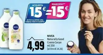 Emi Supermercati Nivea Naturally Good Crema Corpo offerta