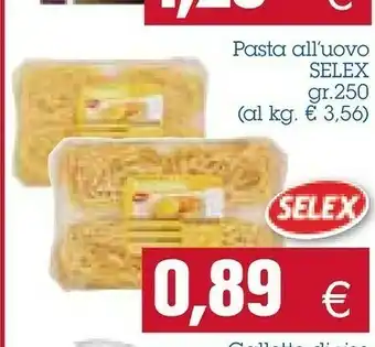 Emi Supermercati Selex Pasta All'Uovo Fettuccine 250 G(ml) offerta