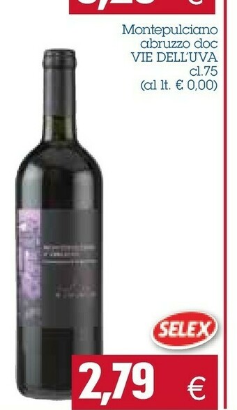 Emi Supermercati Le vie dell'uva Montepulciano Abruzzo Doc offerta