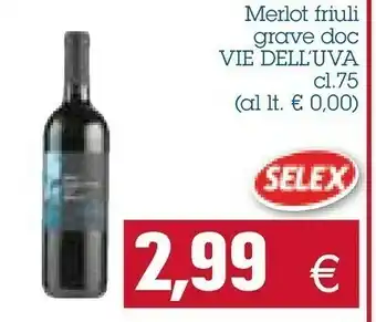 Le vie dell'uva Merlot Friuli Grave Doc