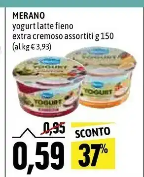 Emi Supermercati Merano Yogurt Latte Fieno Extra Cremoso 150 G offerta