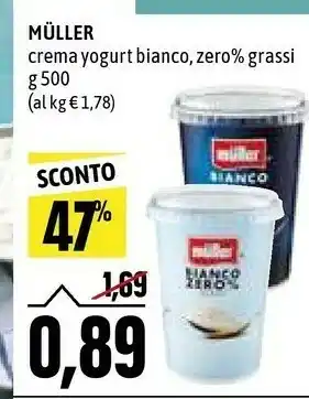 Emi Supermercati Muller Crema Di Yogurt Vaniglia 500 G(ml) offerta