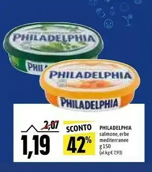 Emi Supermercati Mondelez Philadelphia Erbe Mediterranee 150 G(ml) offerta
