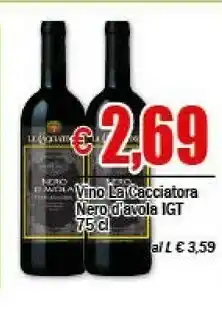 EMMEpiù La Cacciatora - Nero D'Avola 750 G(ml) offerta