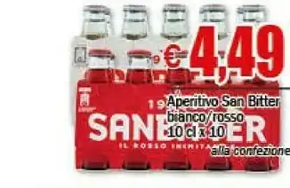 EMMEpiù Aperitivo San Bitter Bianco /rosso offerta