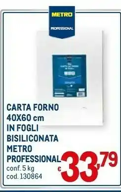 Metro Metro Professional Carta Forno offerta