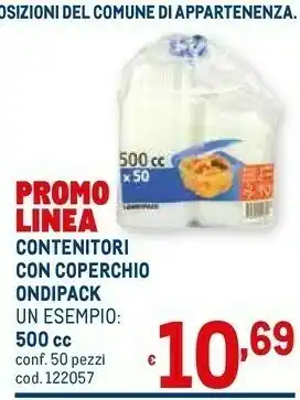 Metro Contenitori Con Coperchio Ondipack offerta