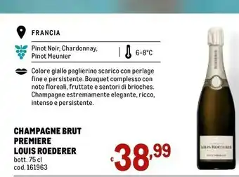 Metro Louis Roederer Champagne Brut offerta
