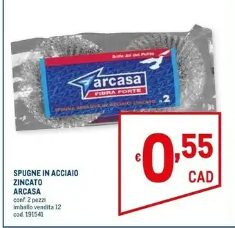 Arcasa Spugne In Acciaio Zincato