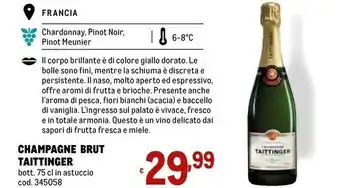 Metro Taittinger Champagne Brut offerta