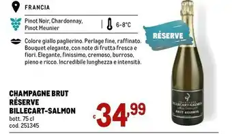 Metro Billecart- Salmon Champagne offerta