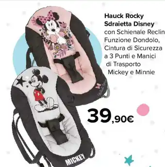 Carrefour Hauck Rocky Sdraietta Disney offerta
