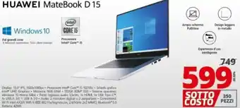 Comet Huawei MateBook D 15 offerta