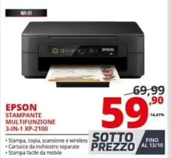 Comet Epson Stampante Multifunzione 3-in-1 XP-2100 offerta