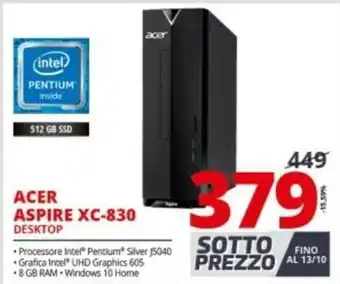 Comet Acer Aspire XC-830 Desktop offerta