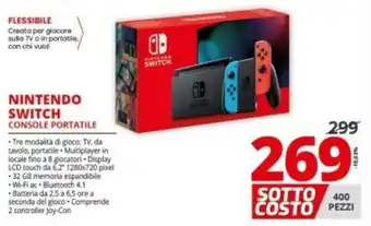 Comet Nintendo Switch Console Portatile offerta
