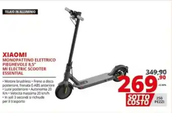Comet Xiaomi Monopattino Elettrico Pieghevole 8.5" MI Electric Scooter Essential offerta