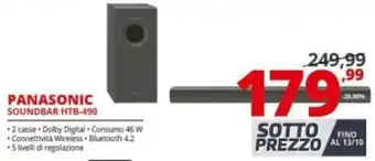 Comet Panasonic Soundbar HTB-490 offerta