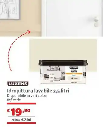 Bricocenter Luxens Idropittura Lavabile offerta