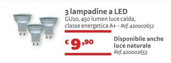 Bricocenter 3 Lampadine A Led offerta