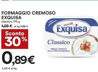 Coop Exquisa Formaggio Fresco Cremoso Classico 175 G(ml) offerta