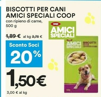 Coop Coop Biscotti Per Cani Amici Speciali offerta