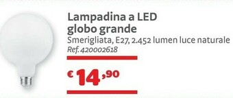 Bricocenter Lampadina A Led Globo Grande offerta