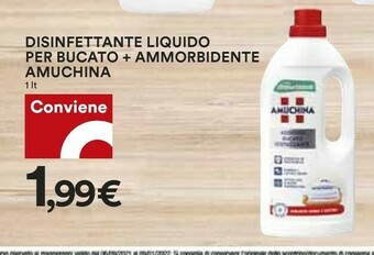 Coop Amuchina Disinfettante Liquido Per Bucato + Ammorbidente offerta