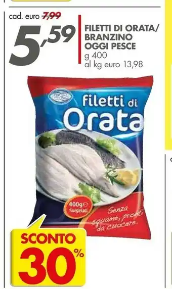 Italmark Oggi Pesce - Filetti Di Cernia Indopacifica 400 G(ml) offerta