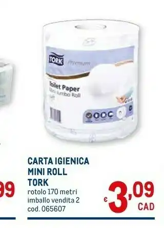 Metro Tork Carta Igienica Mini Roll offerta