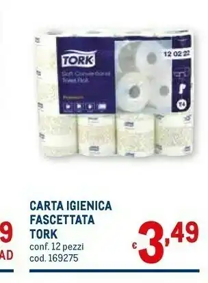 Metro Tork Carta Igienica Fascettata offerta