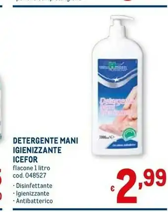 Metro Icefor Detergente Mani Igienizzante offerta