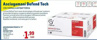 Metro Defend Tech Asciugamani Con Formula Antibatterica offerta